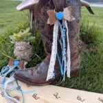 Cow Hide Boot Bows